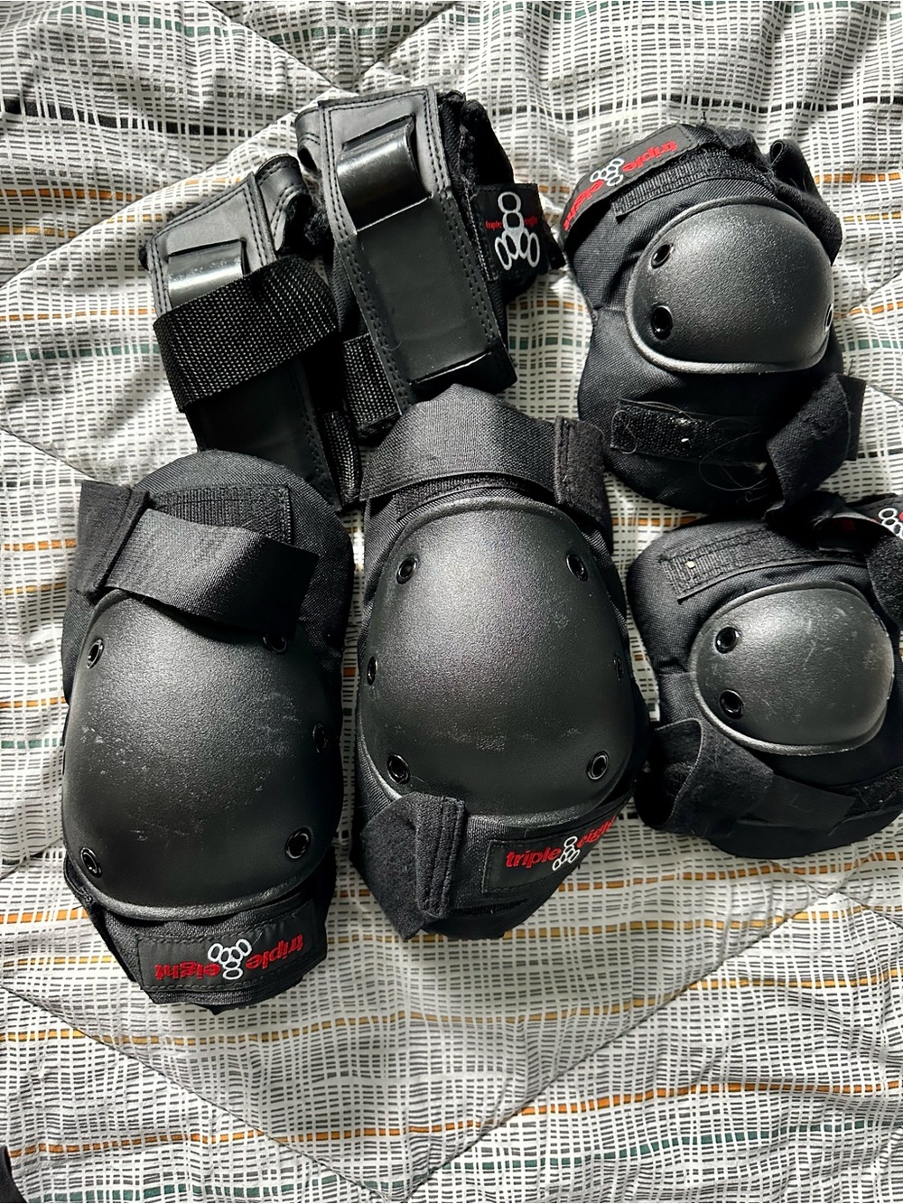 Triple Eight Women's Black Protective Knee and Elbow Pad Set